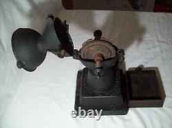 Antique Enterprise Cast Iron Hand Crank Coffee Grinder Swift Mill