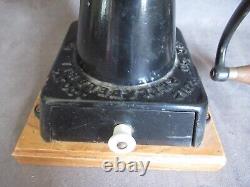 Antique Enterprise Cast Iron Table Mount Coffee Grinder #1 1873 Patent date cl