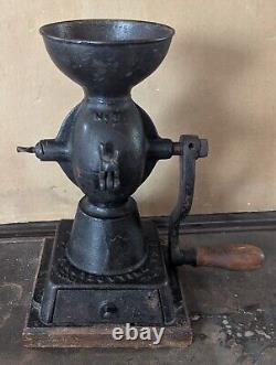 Antique Enterprise Coffee Bean MILL Grinder Cast Iron Crank Handle Pat 1873