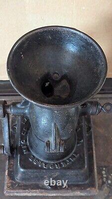 Antique Enterprise Coffee Bean MILL Grinder Cast Iron Crank Handle Pat 1873