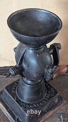 Antique Enterprise Coffee Bean MILL Grinder Cast Iron Crank Handle Pat 1873