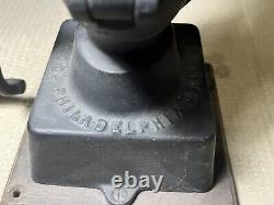 Antique Enterprise Coffee Bean MILL Wheel Grinder Cast Iron Crank Handle