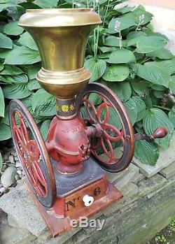 Antique Enterprise Coffee Grinder MILL Double Wheel #6 Cast Iron General Store