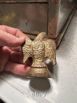 Antique Enterprise Coffee Grinder Mill Cast Iron Eagle Bird Finial Topper Part