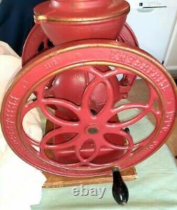 Antique Enterprise Coffee Grinder Rare No. 5, Philadelphia, Heavy, Pat. 1898