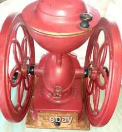 Antique Enterprise Coffee Grinder Rare No. 5, Philadelphia, Heavy, Pat. 1898