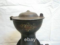 Antique Enterprise Mfg Co Cast Iron Coffee Grinder Mill 1873 Pat #1 type Tole