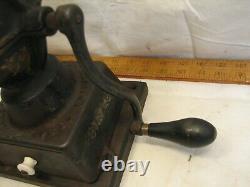 Antique Enterprise Mfg Co Cast Iron Coffee Grinder Mill 1873 Pat #1 type Tole