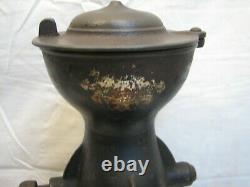 Antique Enterprise Mfg Co Cast Iron Coffee Grinder Mill 1873 Pat #1 type Tole