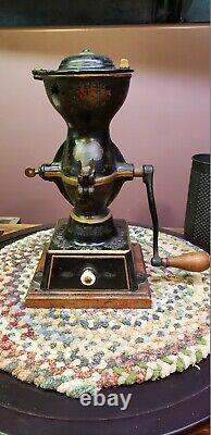 Antique Enterprise Mfg. Co. Cast Iron No. 1 Coffee Mill Grinder Philadelphia USA