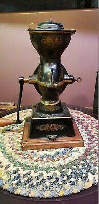 Antique Enterprise Mfg. Co. Cast Iron No. 1 Coffee Mill Grinder Philadelphia USA