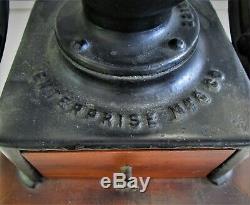 Antique Enterprise Mfg. Co. Coffee Grinder No. 2 Original Decals Complete