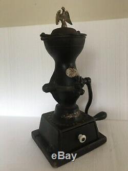 Antique Enterprise Mfg Co No. 1 Cast Iron Coffee Grinder Mill 1870's Phila PA