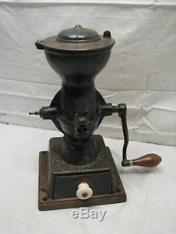 Antique Enterprise Mfg Co no 1 Cast Iron Coffee Grinder Mill 1873 Pat Phila PA B