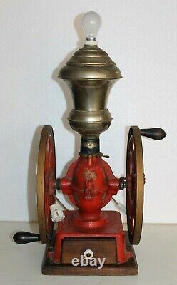 Antique Enterprise Mfg. Doble Wheel. Coffee Grinder Mill Philadelphia. Nº 6 or 8