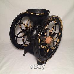Antique Enterprise Mfg Two Wheel Coffee Grinder 14 (For Parts)