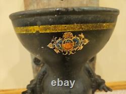 Antique Enterprise Model 350 Iron Wall Mount Coffee Grinder Large Comercial