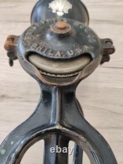 Antique Enterprise No. 0 Table Mount Cast Iron Coffee Grinder