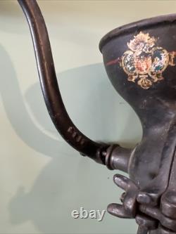 Antique Enterprise No. 0 Table Mount Cast Iron Coffee Grinder Original Paint
