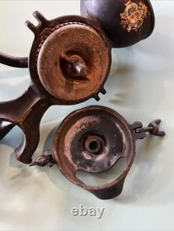 Antique Enterprise No. 0 Table Mount Cast Iron Coffee Grinder Original Paint