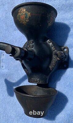 Antique Enterprise No. 00 Coffee Mill Grinder With Cup