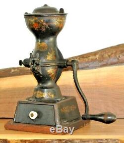 Antique Enterprise No. 1 Cast Iron Coffee Grinder Mill Vintage