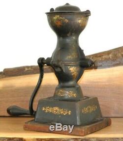 Antique Enterprise No. 1 Cast Iron Coffee Grinder Mill Vintage