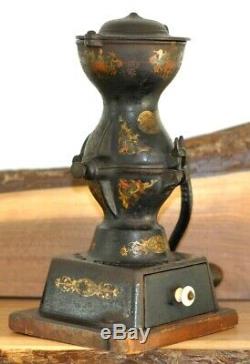 Antique Enterprise No. 1 Cast Iron Coffee Grinder Mill Vintage