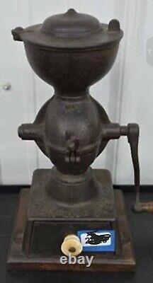 Antique Enterprise No. 1 Cast Iron Coffee Mill Grinder Early Black Country Store