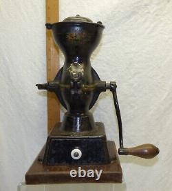 Antique Enterprise No. 1 Cast Iron Coffee Mill Grinder Early Black Country Store