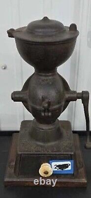 Antique Enterprise No. 1 Cast Iron Coffee Mill Grinder Early Black Country Store