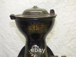 Antique Enterprise No. 1 Cast Iron Coffee Mill Grinder Early Black Country Store