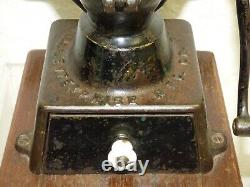 Antique Enterprise No. 1 Cast Iron Coffee Mill Grinder Early Black Country Store