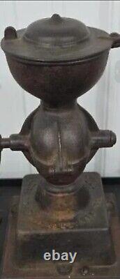 Antique Enterprise No. 1 Cast Iron Coffee Mill Grinder Early Black Country Store