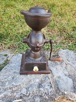 Antique Enterprise No. 1 Cast Iron Coffee Mill Grinder Early Black Country Store