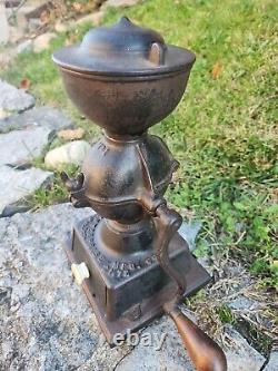 Antique Enterprise No. 1 Cast Iron Coffee Mill Grinder Early Black Country Store