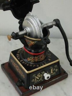 Antique Enterprise No. 1 Pat. 1898 Cast Iron Coffee Grinder Mill