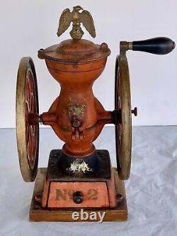 Antique Enterprise No. 2 Coffee Grinder Mill Excellent Condition ORIGINAL PAINT