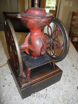 Antique Enterprise No. 2 Double Wheeled Cast Iron Coffee Grinder, Philadelphia
