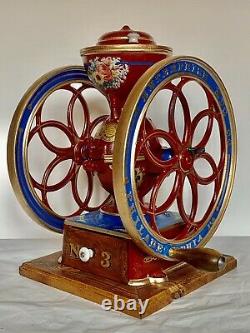 Antique Enterprise No. 3 Coffee Grinder Mill Excellent Restored Condition