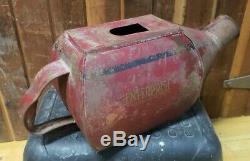 Antique Enterprise Red Metal Coffee Hopper for Grinder Made in USA