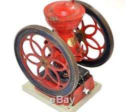 Antique Enterprise painted cast iron coffee mill grinder