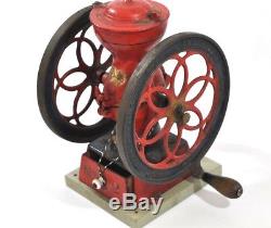 Antique Enterprise painted cast iron coffee mill grinder
