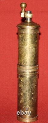 Antique European Brass Food Nuts Coffee Grinder Mill