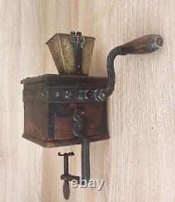 Antique European coffee mill coffee grinder