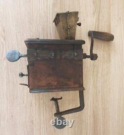 Antique European coffee mill coffee grinder