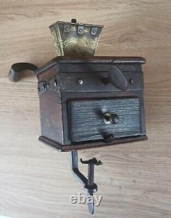 Antique European coffee mill coffee grinder