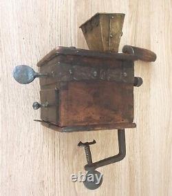 Antique European coffee mill coffee grinder