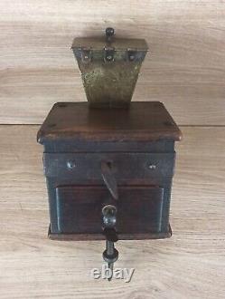 Antique European coffee mill coffee grinder