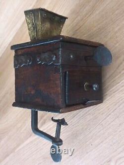 Antique European coffee mill coffee grinder